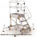 Climb-it Extra Large Platform Safetysteps with Adjustable Stabilisers - 4 Tread 434211