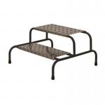Climb-it Uk Wide Work Step -200 mm Platform - 2 Tread - Without Wheels 434295