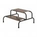 Climb-it Uk Wide Work Step -200 mm Platform - 2 Tread - Without Wheels 434295