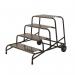 Climb-it Uk Wide Work Step- 200 mm Platform - 4 Tread - with Wheels 434297