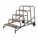 Climb-it Uk Wide Work Step- 200 mm Platform - 5 Tread - with Wheels 434298