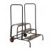 Climb-it Uk Wide Work Step - 200 Mmplatform - 3 Tread - with 2 Handrail - with Wheels 434302