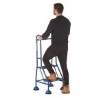 Domed Feet Handy Step- 2 Tread with Side Handrail 434307