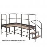 Climb It 4 Corner (3 X 1) Platform- 4 X 800 X 800 X 750 - 2 Tread , 6 Handrails 434323