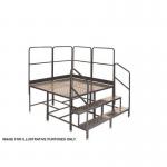 Climb It 4 Square (2 X 2) Platform- 4 X 800 X 800 X 750 - 2 X 2 Tread , 4 Handrails 434330