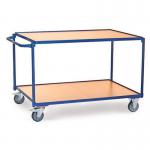 Table Top Cart - Horizontal Pushbar - 2 Shelves - Platform Length 1200 mm 434403