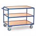 Table Top Cart - Horizontal Pushbar - 3 Shelves - Platform Length 1000 mm 434406