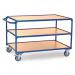 Table Top Cart - Horizontal Pushbar - 3 Shelves - Platform Length 1200 mm 434407