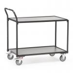 Raised Handle Workshop Trolley - 2 Shelf - Platform L X W: 850 X 500mm 434481