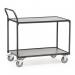 Raised Handle Workshop Trolley- 2 Shelf - Platform l X W: 1000 X 600 mm 434482