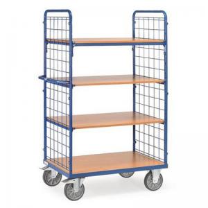 Shelved Trolley With Wire Lattice - Platform Width 700mm 434494
