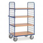 Shelved Trolley With Wire Lattice - Platform Width: 800mm 434495