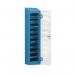 Phone Safe Plus 10 Tier, Cam Locks, Blue 434561