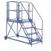 Climb-it Uk Work Platform - Easyslope - 1200 mm Platform - 4 Tread - Blue 434590