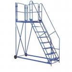 Climb-it Uk Work Platform - Easyslope - 1200 mm Platform - 8 Tread - Blue 434594