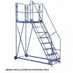 Climb-it Uk Work Platform - Easyslope - 1200 mm Platform - 10 Tread - Blue 434596