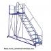 Climb-it Uk Work Platform - Easyslope - 1800 mm Platform - 7 Tread - Blue 434601
