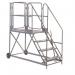 Climb-it Uk Work Platform - Easyslope - 1200 mm Platform - 4 Tread - Grey 434606