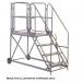 Climb-it Uk Work Platform - Easyslope - 1200 mm Platform - 5 Tread - Grey 434607