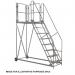 Climb-it Uk Work Platform - Easyslope - 1200 mm Platform - 9 Tread - Grey 434611