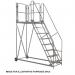 Climb-it Uk Work Platform - Easyslope - 1200 mm Platform - 10 Tread - Grey 434612