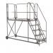 Climb-it Uk Work Platform - Easyslope - 1800 mm Platform - 5 Tread - Grey 434615