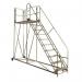 Climb-it Uk Work Platform - Easyslope - 1800 mm Platform - 9 Tread - Grey 434619