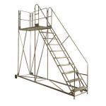 Climb-it Uk Work Platform - Easyslope - 1800 mm Platform - 10 Tread - Grey 434620