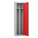Clean & Dirty Locker,reddoor, Cam Lock, Sloping Top 434639