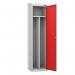 Clean & Dirty Locker,reddoor, Cam Lock, Sloping Top 434639