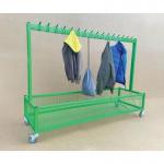 Double Mesh Cloakroom Trolley - Green 434666