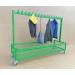 Double Mesh Cloakroom Trolley - Green 434666