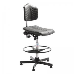 Premium Chair - Steel Base  Glides  Footring Adj Seat Height 680 -