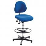 Aktiv Upholstered Chair - Steel Base + Glides + Footringadj Seat Height 680-940 mm 434718