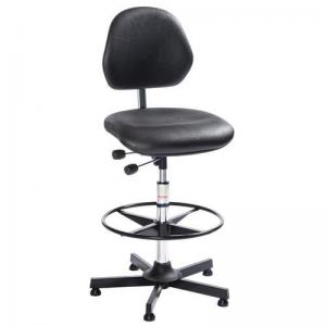Aktiv Ambla Chair - Steel Base  Glides  Footring Adj Seat Height