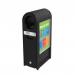 Ecoarc Recycling Bin Cwoval Aperture Finished in Black 434773