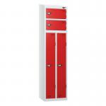 Two Person Locker 1800 X 450 X 450 St Silverred 434800