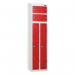 Two Person Locker 1800 X 450 X 450 St Silverred 434800