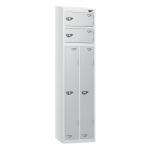 Two Person Locker 1800 X 450 X 450 St Silversilver 434801