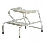 Stable Step-up Static Two Stepmesh Tread, Galvanised Finish 434803