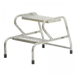 Stable Step-Up Static Two Step Mesh Tread, Galvanised Finish 434803