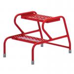 Stable Step-up Static Two Stepmesh Tread, Powder Coated Finish 434806