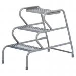 Stable Step-up Static Three Stepmesh Tread, Powder Coated Finish 434809