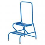 Stable Step-up Static Two Stepmesh Tread, Rear Handrail, Powder Coated Finish 434812