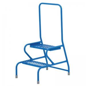 Stable Step-Up Static Two Step Mesh Tread, Rear Handrail, Powder
