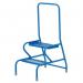Stable Step-up Static Two Stepmesh Tread, Rear Handrail, Powder Coated Finish 434812
