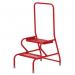 Stable Step-up Static Two Stepmesh Tread, Rear Handrail, Powder Coated Finish 434814