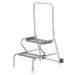 Stable Step-up Semi-mobile Two Stepmesh Tread, Rear Handrail, Galvanised Finish 434819