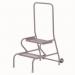 Stable Step-up Semi-mobile Two Stepmesh Tread, Rear Handrail, Powder Coated Finish 434821