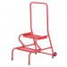 Stable Step-up Semi-mobile Two Stepmesh Tread, Rear Handrail, Powder Coated Finish 434822